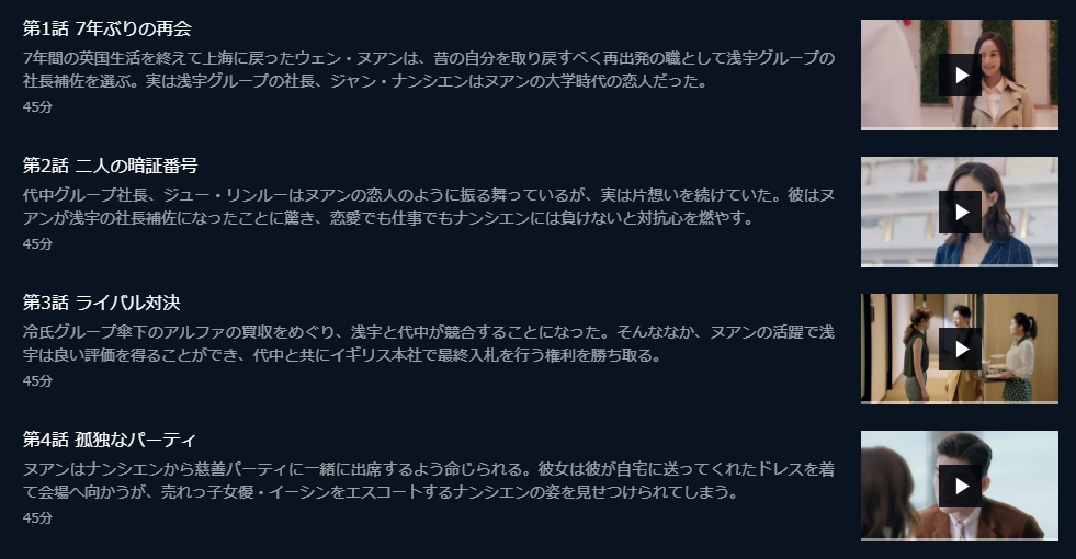 2度目のロマンス　U-NEXT　話数